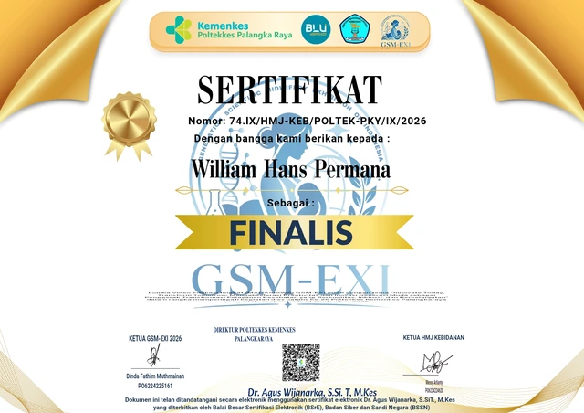 Certificate for William Hans Permana: Lomba Video Edukasi GSM-EXI 2026